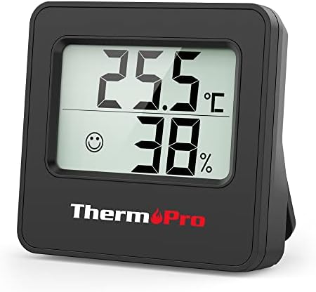 ThermoPro TP157 cyfrowy higrometr wewnętrzny termometr do domu, termometr do pokoju dziecięcego, miernik wilgotności z czujnikiem temperatury i ikoną twarzy, wskaźnik komfortu do szklarni, pokoju