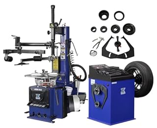 XK 2.0 Horsepower Automatic Tire Changer Tire Machine Wheel Changers Machine Rim Balancer Combo 960 690/36 Month Part Replacements