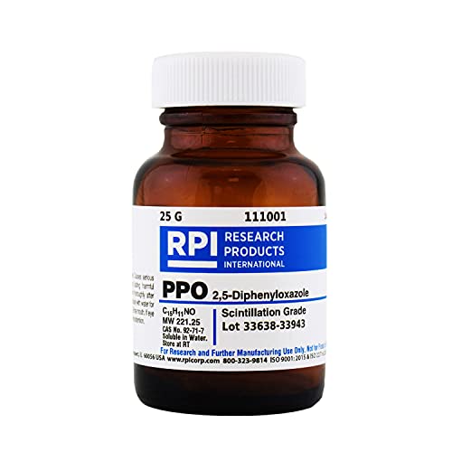 PPO [2, 5-Diphenyloxazole], Scintillation Grade, 25 Grams