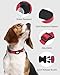 Joytale Airtag Dog Collar, Reflective Pet Collar with Waterproof AirTag Holder, Dual D-Rings, Soft Padded Adjustable for Large Dogs, Red, L