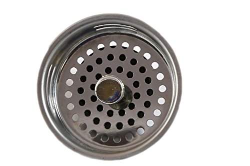 Good Living Universal Stainless Steel Sink Strainer with No Installation Needed, 1-pack