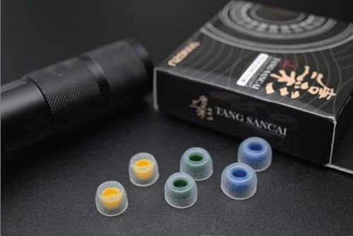 Image of Linsoul Tangzu Tang Sancai Wide Bore Silicone IEM Eartips | for in Ear Earphones, Replacement Earbuds Tips, L, 3 Pairs