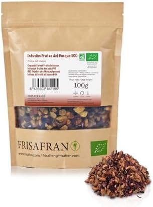 FRISAFRAN | Organic Forest Fruit Infusion 100g | Relaxing | Tea Bags | Rich in Vitamins | Spice Infusion