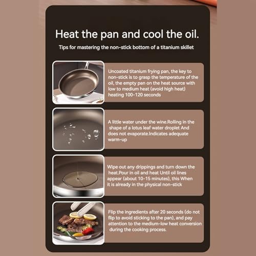 Poêle de cuisine anti-adhésive en titane pour crêpes parfaites