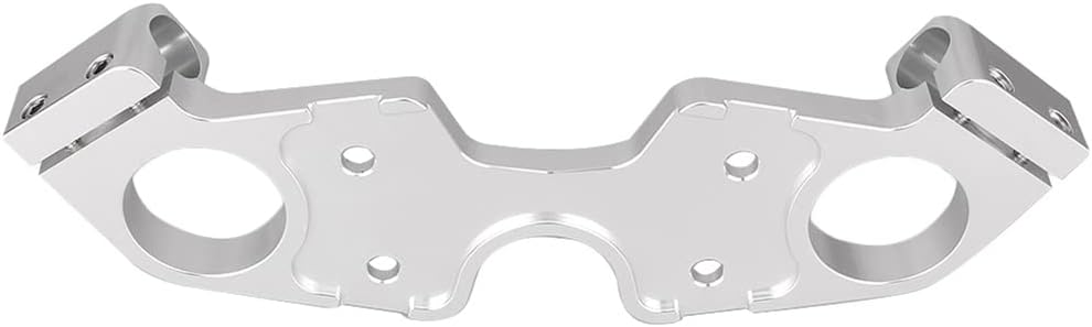 Cnwaga3 Motorcycle Lowering Triple Tree Front End Upper Top Clamp for Suzuki GSXR 1300 Hayabusa 2008-2017, Silver