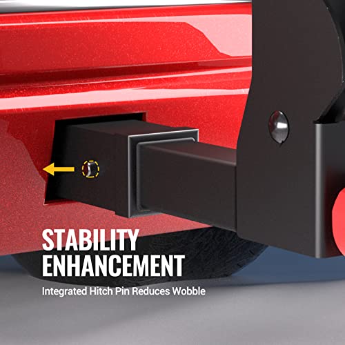 Bougerv Hitch Ski Snowboard Rack With Security Lock Tilting For Trunk Access #TOP1
