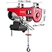 Heavy Duty Electric Hoist 800kg, Portable Industrial Lift with Wire Remote Control, Single/Double Sling, Pulley Crane Hub Winch, Steel Cable 25m, Ideal for Construction & Warehouse Use