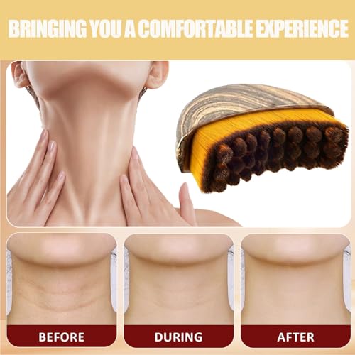 Image of 3-Piece Facial cleansing brush for face, Facial Brush, Dry Brush for Skin, Includes Massage Brush and Gua Sha Tool, Used for shaping the jawline, and Skin Contouring