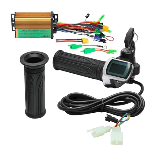 60V Brushless Hub Motor Controller 150W–500W Sine Wave with LCD