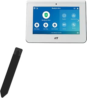 BoxWave Stylus Pouch Compatible with ADT Command Smart Security Panel - Stylus PortaPouch, Pen Stylii Holder Carrier Portable Self-Adhesive - Jet Black