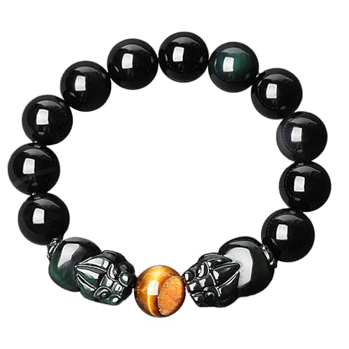 Bijou Pi Xiu Feng Shui en Obsidienne Arc-en-Ciel : Un Cadeau Porteur de Chance et Bon Augure