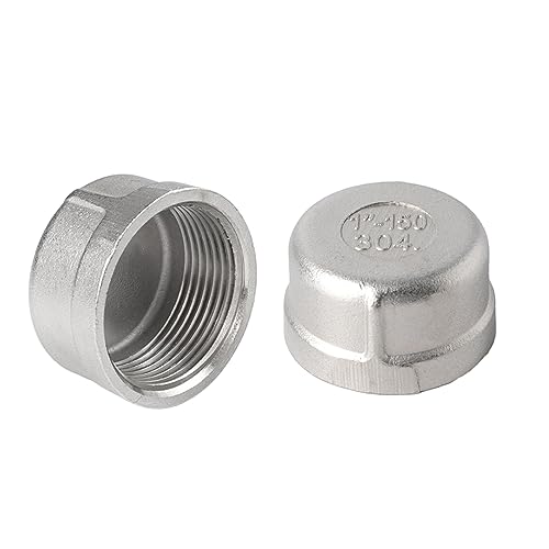 Pysrych Stainless Steel 304 Cast Pipe Fitting, Round End Cap, 3/4