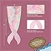 COSUSKET Mermaid Tail Blanket for Girls, All Seasons Soft Premium Colorful Fish Scale Design Snuggle