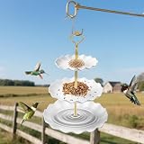 Vogelfutterhaus Für Draußen | 3-Ebenen Vogeltränkenschale Für Draußen | Haustierzubehör, Fressnäpfe Für Papageien Aras Spatzen Wellensittiche
