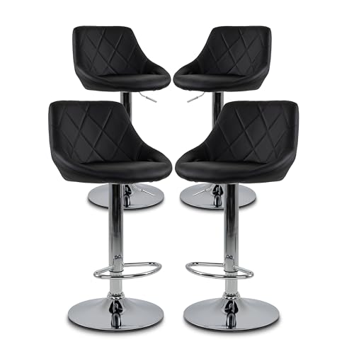 MIREL. Juego de 4 Elegantes Sillas Bar | Taburetes...