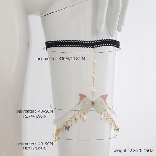 QEBWCJVP Chaîne de Jambe de Perle Papillon – vue 2