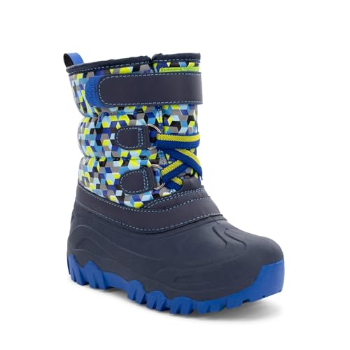 Western Chief Kids Ascend Faux Fur Cold Weather Boots – Waterproof Winter Boots for Girls & Boys – Warm, Cozy & Reflective for Snow Adventures