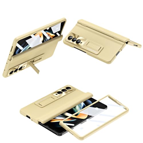 Étui cuir rigide Samsung Galaxy Z Fold 7 doré nomade