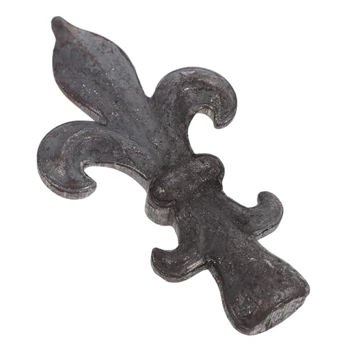 VANZACK Embouts Décoratifs pour Clôture en Fer Forgé Pointe Européenne Ornements Métalliques Résistants en Fonte avec Rouille Naturelle Accessoires pour Poteaux de Jardin et