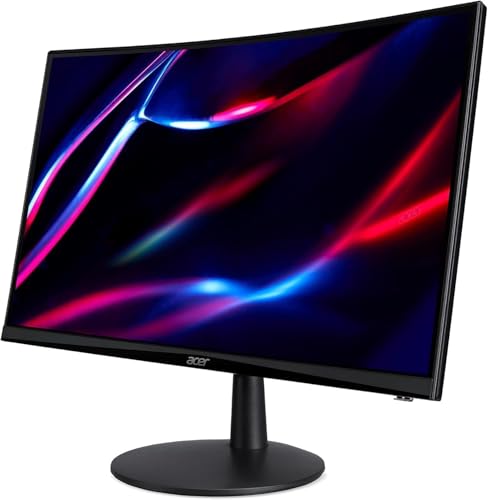 Image of Acer ED240Q H 24 inch FHD Monitor with 1ms Response Time, AMD FreeSync, Anti-Glare, VESA Mount (100x100mm), Low Blue Light, VGA, HDMI & Dockztorm USB Port Expander, Black Color (UM.UE0AA.H01)