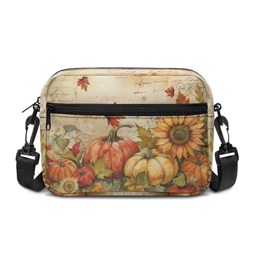 Small Shoulder Cross Body Bag for Women, Halloween Christmas Camera Shoulder Handbag Purse Zipper Phone Pocket - Main Image