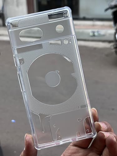 Image of NIUKIN Transparent Slim-Fit Soft Back Case for Google Pixel 7A | 360 Degree Protection | Silicon Shockproof Cover