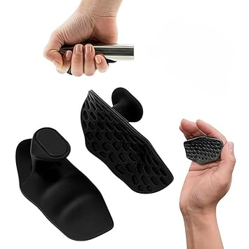 SUVIKSHA Anti-Slip Workout Grips | Rubber Weight Lifting Grip for Men - Lifting Hook Straps for Gym Deadlifiting | Gym Gloves for Men Women Anti Slip Grip | Dumbbell Barbell Grip