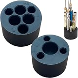 Silicone Desk Stand Holder with Sticky and Stretchable Holes for Holding Various 5IO Pen Battery and E-go Pen Battery (Black)