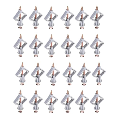 Tacos de Yeso Autoperforante,50 Piezas Tacos para Placas de Yeso Fijaciones para Placas de Yeso y Tornillos Tacos Para Placas de Yeso Sujeción para Paredes Huecas para Fijación en Panel de Yeso