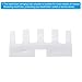 PATIKIL Badminton Stringing Racquet Load Spreader, 2 Pack Embedded Racket High Pounds Load Adapter Protector Stringing Machine Tool, White