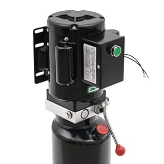 Pompe hydraulique de 10L 220V Agrégat hydraulique 21,5 kg Pompe hydraulique électrique avec réservoir en métal en fer noir Agrégat hydraulique avec grand réservoir d'huile