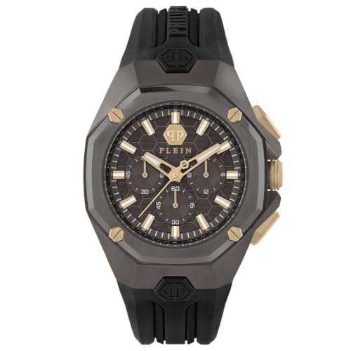 Montre Philipp Plein Octogone pour un Style Urbain Chic - Chrono Homme en Silicone