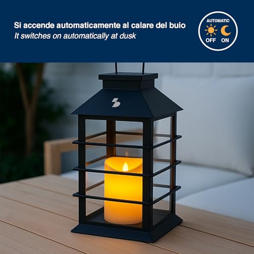 Farol solar con vela LED BEPER P207ILO303 para exterior 4