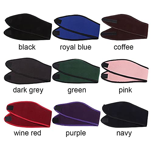 2 peças lenço de cabeça de lã capa de orelha de cabelo suor ajustável faixa de cabeça para corrida p