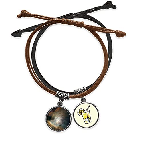 Bracelet nébuleuses de lumière émeraude et cuir artisanal unique