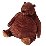 FAVOSTA Djungelskog Bear Giant Stuffed Animal Bear Plush Toy Doll Simulation Huge Cuddly Teddy Bear Home Decoration Gifts for Kids Girlfriend Valentine's Christmas Birthday (Brown, 31.5in/80cm)
