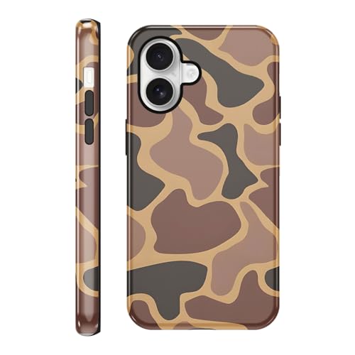 Vulfwela L[g A[~[ uE  gѓdbP[X iPhone 16 P[X 6.1C`AI N[ Jt[W p^[ fUC 2-in-1 gѓdbJo[ ϏՌ \tg TPU n[h PC ی ̎q  j