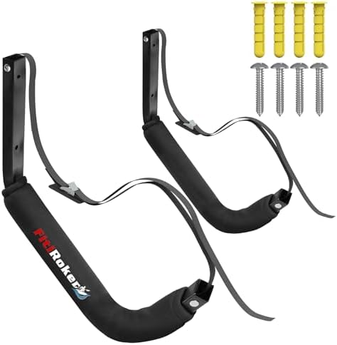 Kayak Storage Rack – 100LB Wall Mounted Kayak Wall Mount with Oxf...