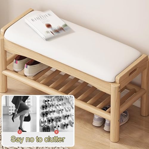 Banc à chaussures de 60 cm idéal pour optimiser l'espace - 7