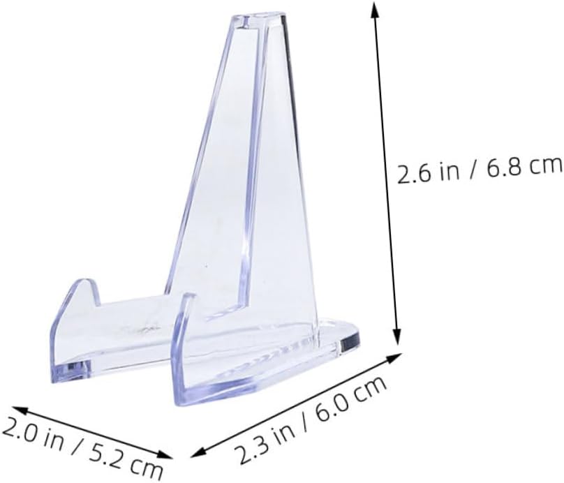 VOSAREA 24pcs Acrylic Card Display Stand Easel for Trading Cards Xmas image 2