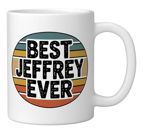 Taza Cerámica Personalizada Best Jeffrey Blanca 11 oz miniatura 2