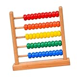. 【Structure en bois】 : le boulier de comptage est fabriqué en bois, les bords sont lisses et bavures, ce qui ne fait pas mal aux mains, et les enfants peuvent jouer .