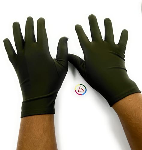 Image of Aone Premium Microfiber Lint Free Green Hand Gloves 1 Pair Anti-Smear /Anti-Fingerprint for Quality Check /Scratch-free Handling for Jewellery /Diamond /Gemstone, Watch Boutique, Sun & Dust Protection