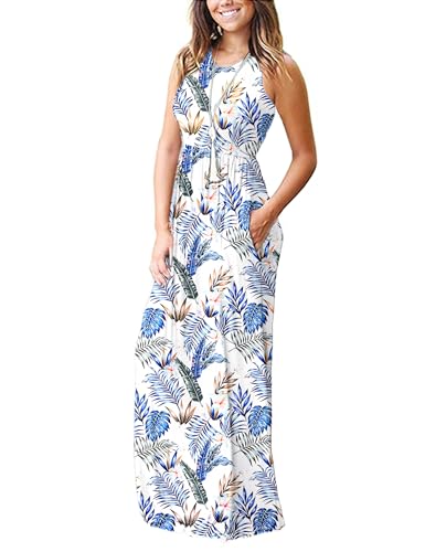 Image of AUSELILY Women's Classic Sleeveless Loose Plain Casual Long Maxi Dresses for Women 2026