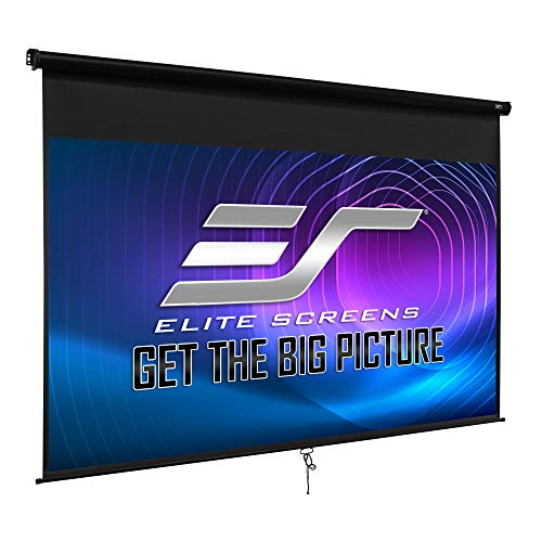 Elite Screens Manual B 135-INCH Manual Pull Down Projector Screen Diagonal 16:9 Diag