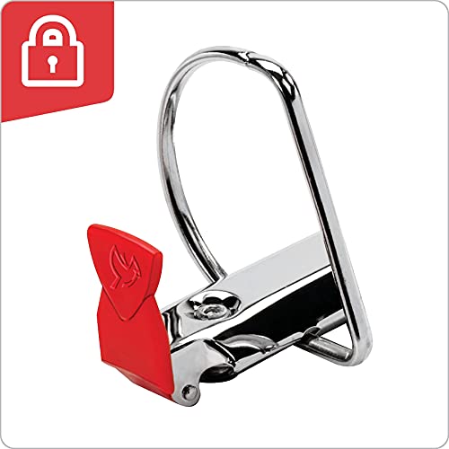 Cardinal TOPS 14052CB Cardinal SuperLife Easy Open Locking Slant-D Ring Binder, 5" Cap, 11 x 8 1/2, Black