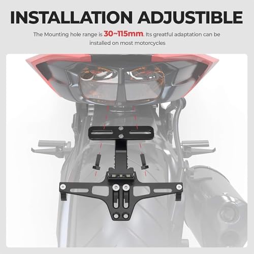 Kit éliminateur garde-boue Scorpa SC 450 support plaque réglable CNC - 8