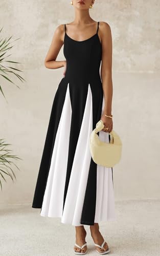 PRETTYGARDEN Spaghetti Strap Backless Summer Dresses for Women 2025 Flowy Maxi Dresses Sleeveless Wedding Guest Dress2