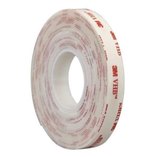 3M VHB 4950 Heavy Duty Mounting Tape - 0.75 in. x 15 ft. Permanent Bonding Tape Roll with Acrylic Foam Core. Tapes and Adhesives