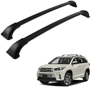 Roof Rack Cross Bars Compatible with 2014 2015 2016 2017 2018 2019 Highlander & XLE Limited & SE, Crossbars for Rooftop Cargo Luggage Kayak Bicycles Canoe Carrier